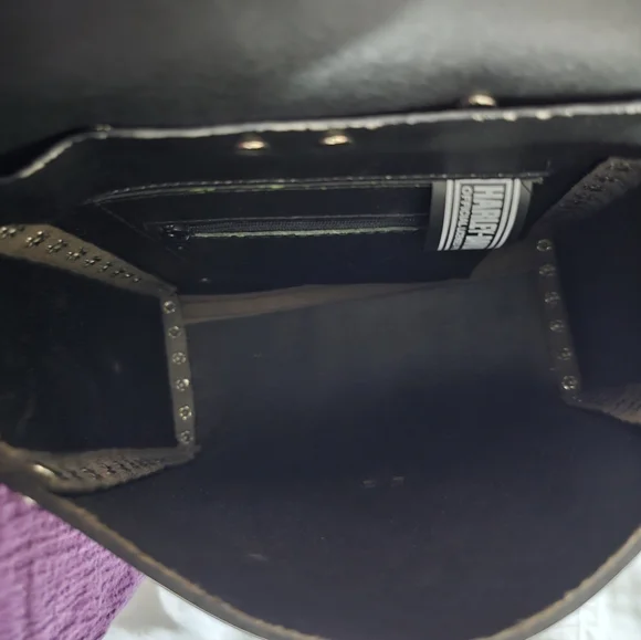 Vintage Harley-Davidson Studded Leather Mini Backpack USA Made Black - Picture 7 of 17